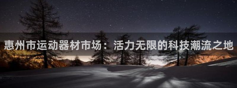 fb体育娱乐:惠州市运动器材市场:活力无限的科技潮流之地
